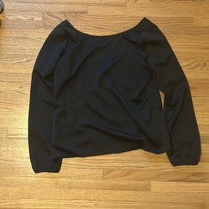 Black low back top